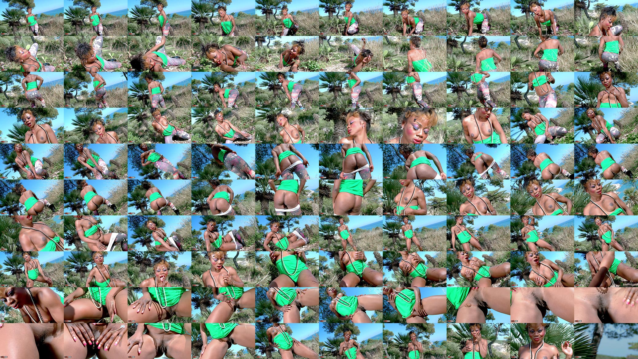 Hot ebony Naomi Lionness getting naked 预览图