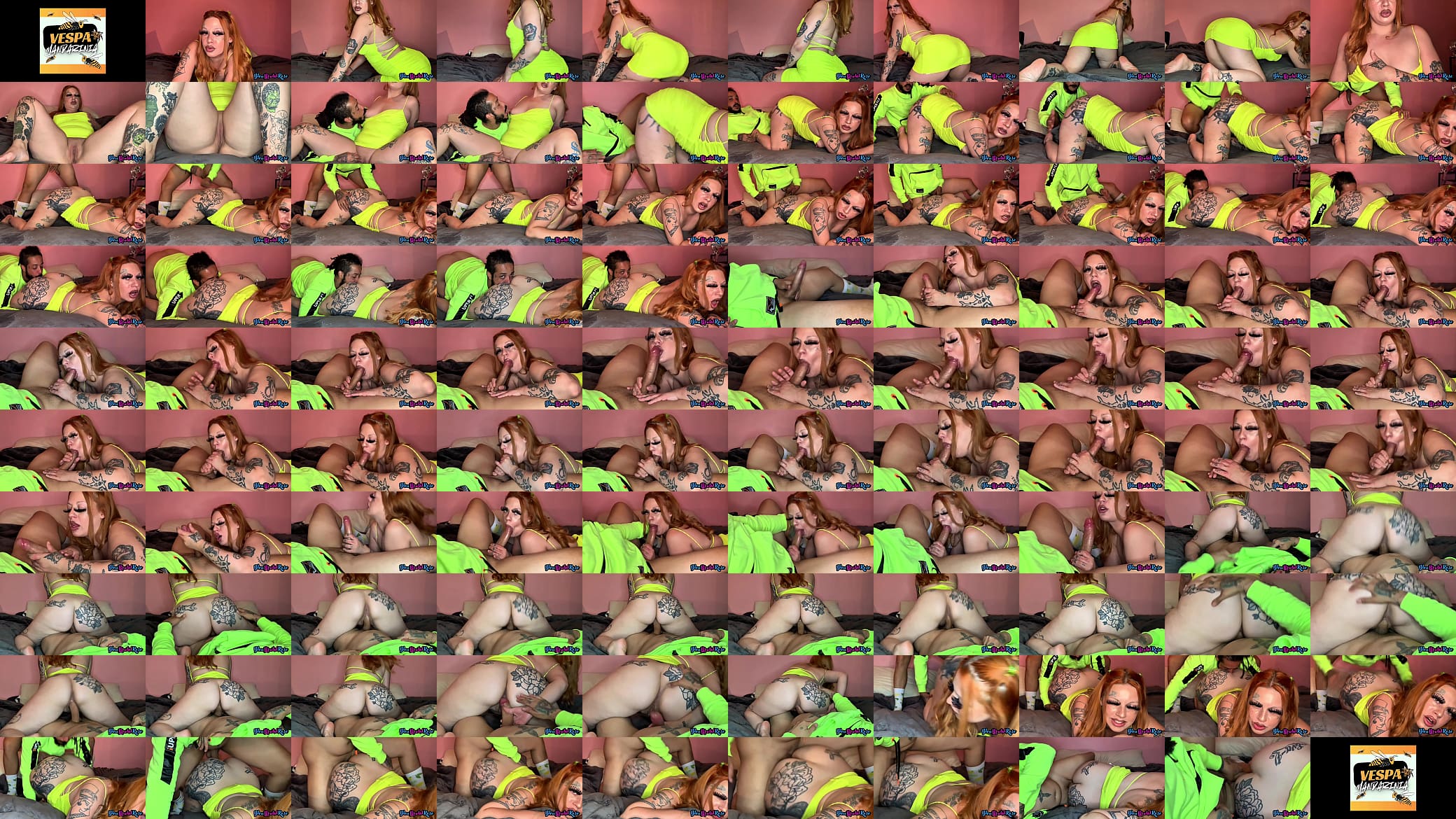 Vespa Mandarinia - Beautiful Big Booty RedHead Slut CockSucking , Spitting &amp; Gagging Before Getting Pussy Fucked ... Pawg , MILF , Ass Eating , Sloppy Wet Blowjob 预览图