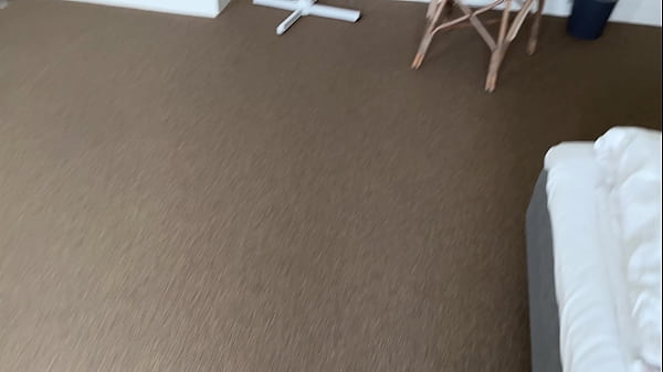 "Are you hard step son?" Step mommy and stepson share a bed in a hotel room