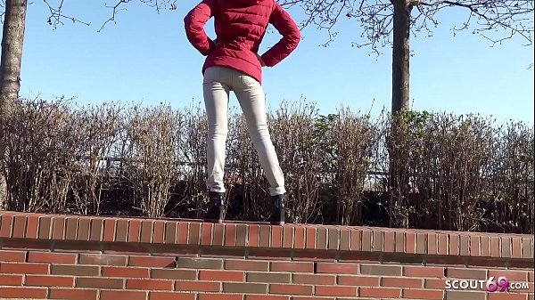 GERMAN SCOUT - Extrem Skinny Teen Gina talk to Fuck at Cast