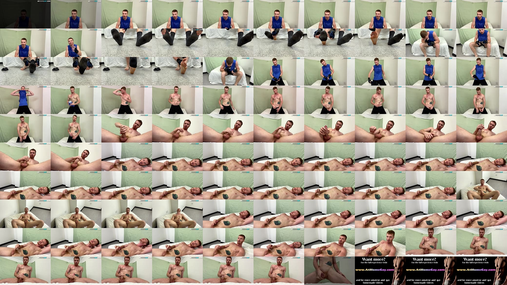 Athletic gym amateur wanks dick in solo action until jizz 预览图