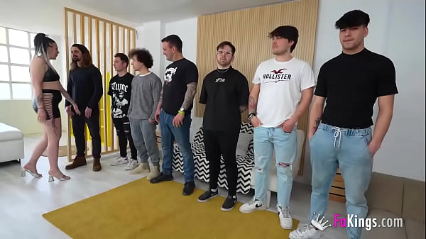 Download Video - Let the cocks roll in&excl; Chloe Funny wants to try her first GANGBANG&excl;