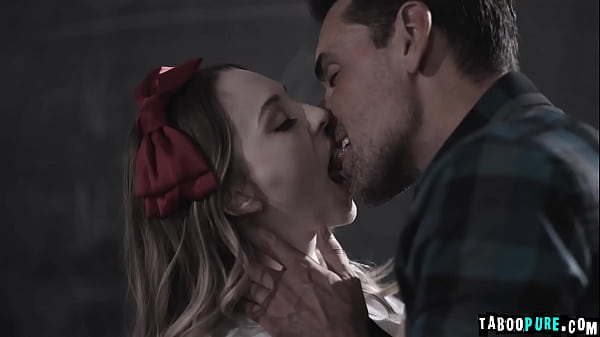 Teacher Ryan Driller fucked his student Lily Larimar. Prof Ryan keeps his students, Lily, talk to her about the drama club. She plays wholesome virgin, slutty cheerleader, and nerdy girl