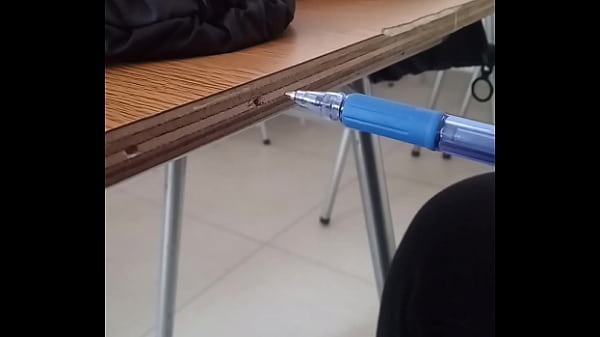 Homosexual pencil fucks shy nerd table