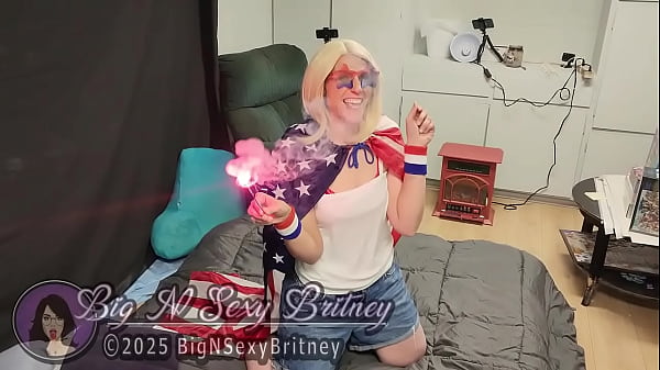 Big N Sexy Britney - The Southern Belle BJ Queen - “The Patriot” 3-Minute Video - AMAZING Blowjob, Deepthroat, Fucking, AND Facial!