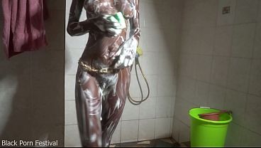Dolcina in the shower