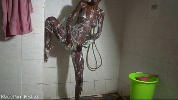 Dolcina in the shower