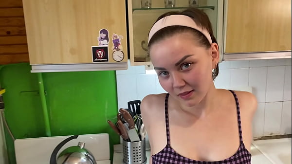 Standing fuck in the kitchen