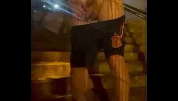 Homemade compilation of amateur boys caught peeing in the street