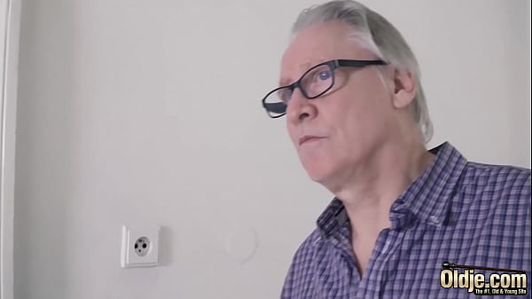 Teen caught masturbating with sex toy gets fucked by grandpa and she swallows his cum