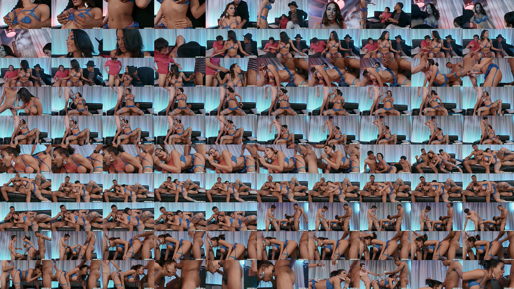 Busty MILF Latina stripper gangbang 预览图