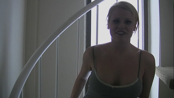 Gabrielle Della Moon is a gorgeous brunette, who's going to walk down her staircase,...