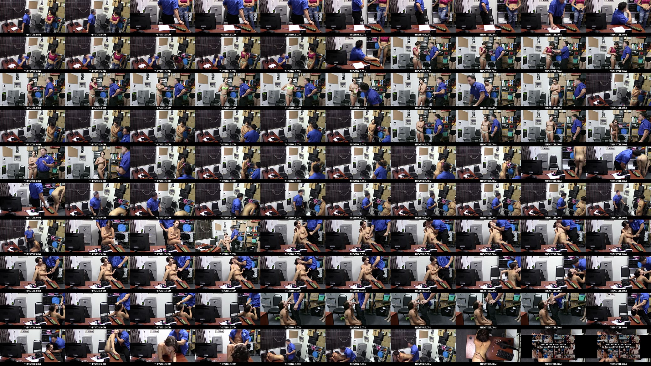 TheyStole  -  Little brunette Shoplifter, Natalie Porkman rough fucked by Officer 预览图