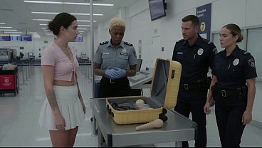 Download Video - At the airport security check&comma; the officer made me take off my underwear and came all over my ass&excl; And then he fucked me in the ass&excl; &lbrack;AI-Modified&rsqb;