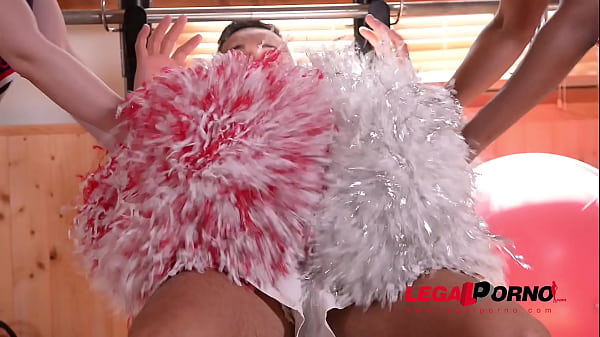 Cheerleader boot camp at the gym makes teens Jasmine Webb & Nekane Sweet cum hard GP421