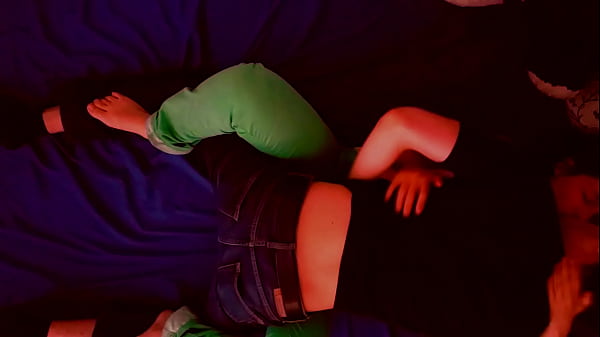 Amateur SEX in top view. Teenage couple