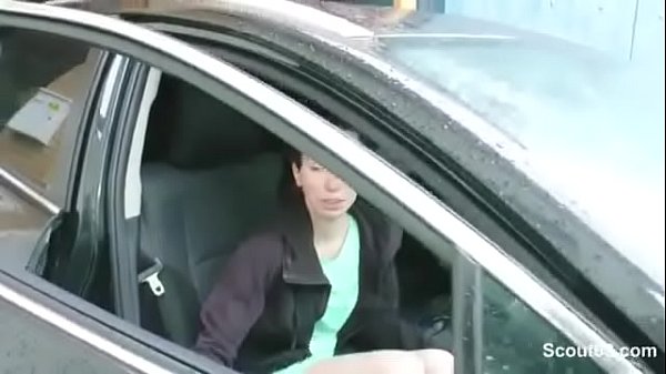 German Teen Seduce to Fuck by Stranger boy in Car