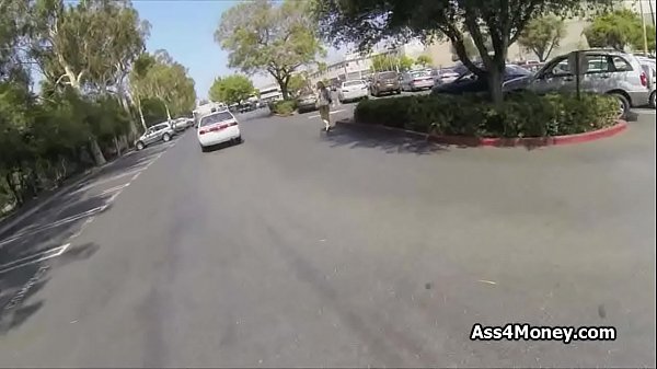Fine ass beauty picked up and fucked for money