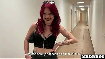 French Goth Cheats On Her Boyfriend In A Corridor And Toilet For Concert Tickets !!!