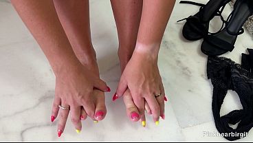 Naughty MILF Gets Her Feet Party-Ready | Foot Fetish