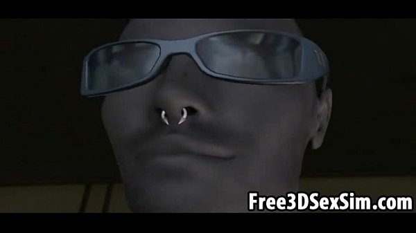 Horny 3D cartoon hunk enjoys getting double teamed