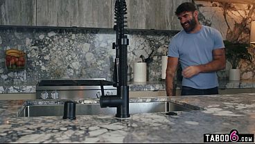 Stepbro fucks stuck under the sink MILF sister-in-law Maddie Wren