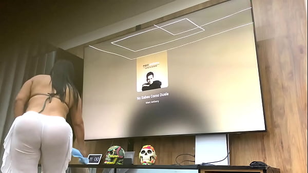 RECORDING MY STEPMOTHER WITH TRANSPARENCY, CAMELTOE