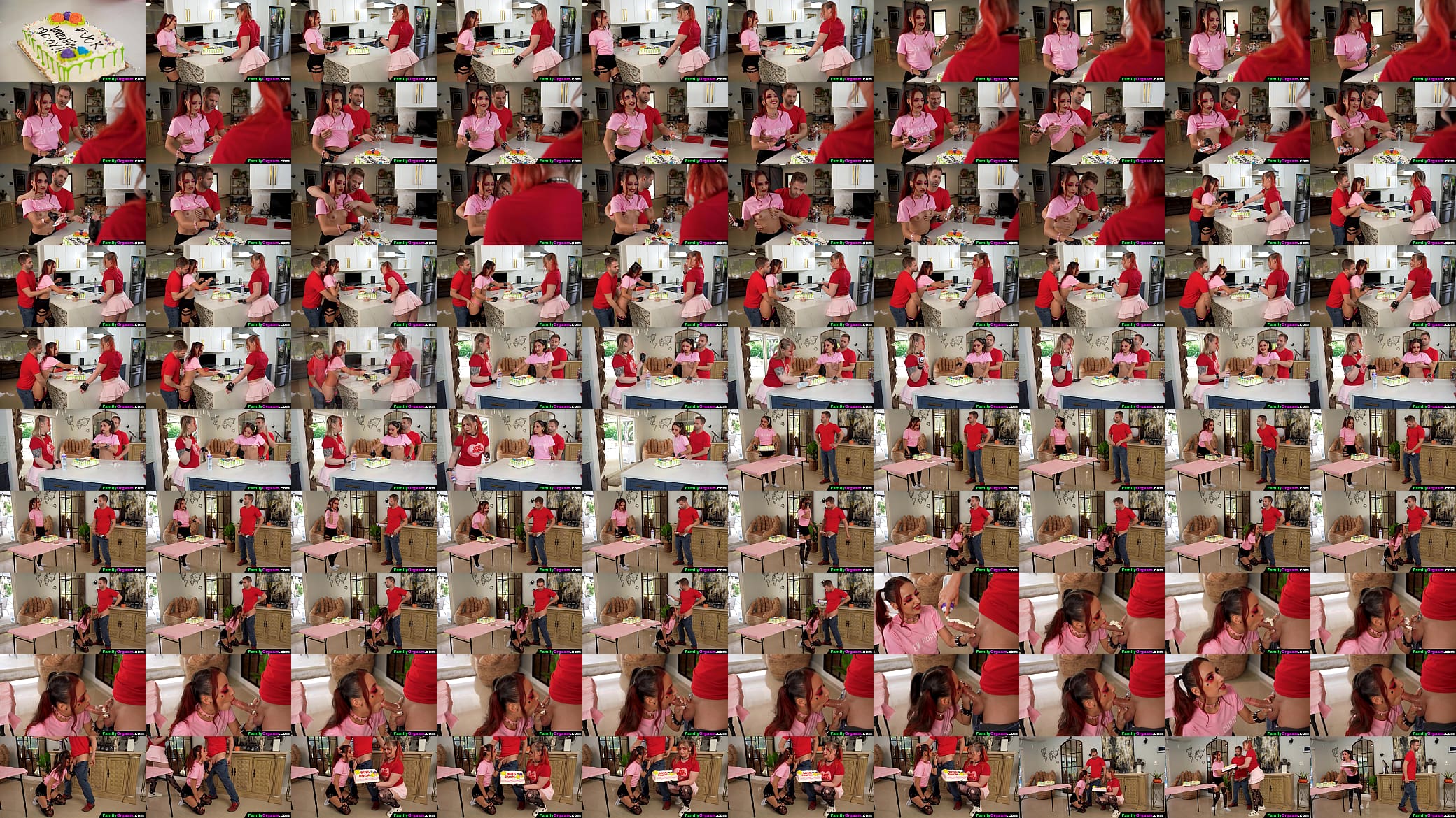 FamilyOrgasm - Punky Stepsisters Preffers to Spend Valentine with their Stepbro 预览图