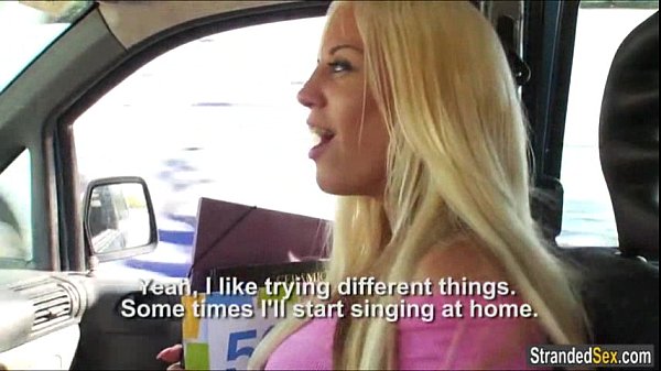 Blondie banged by stranger for a ride