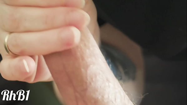 He cums when I caress him with my tongue