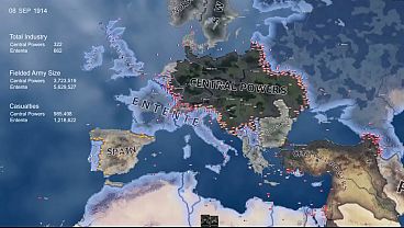WW1 Time-lapse - The Great War Mod (Hoi4)