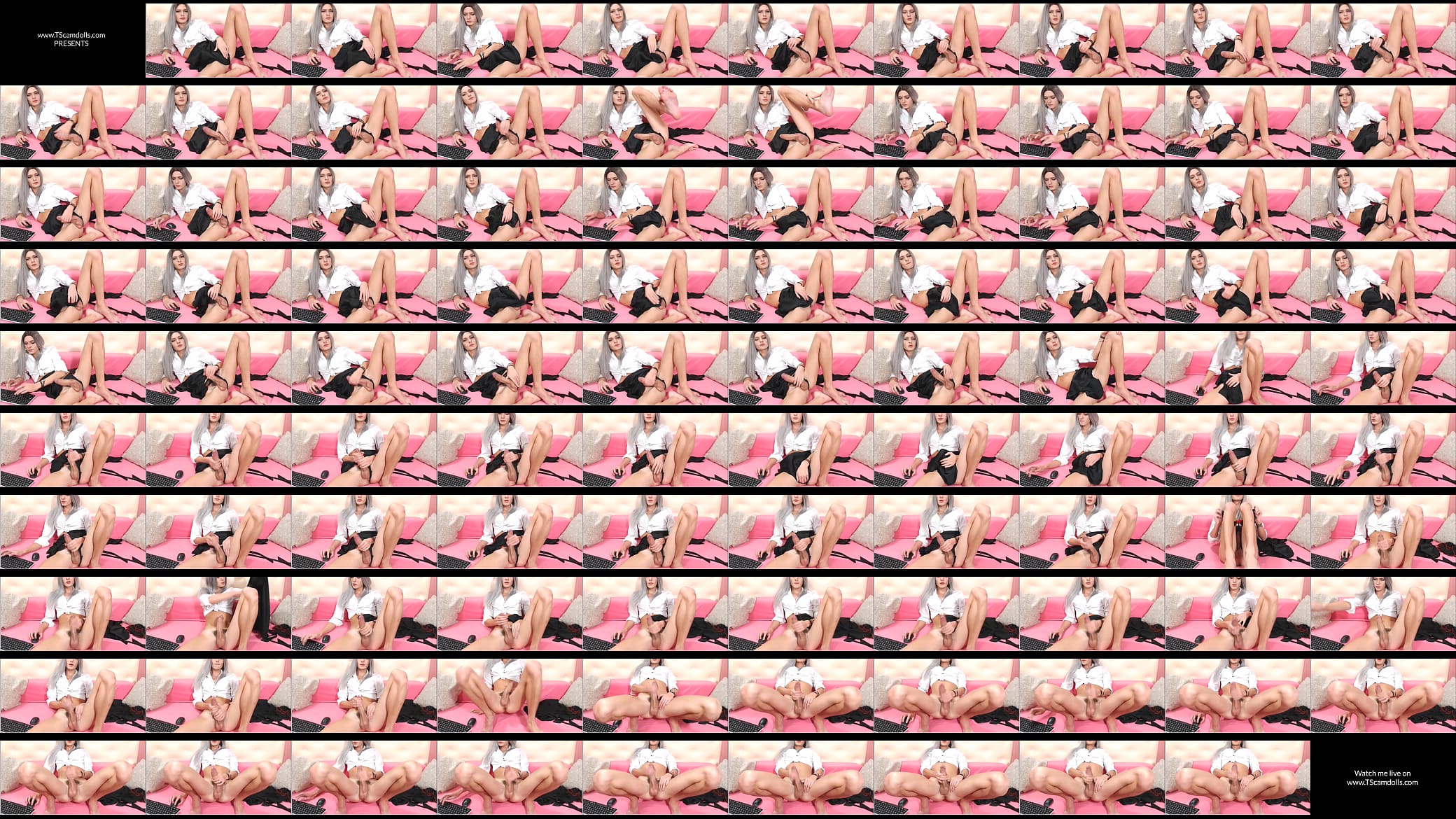 Hot Marilyn jerking her big shemale cock - TScamdolls.com 预览图