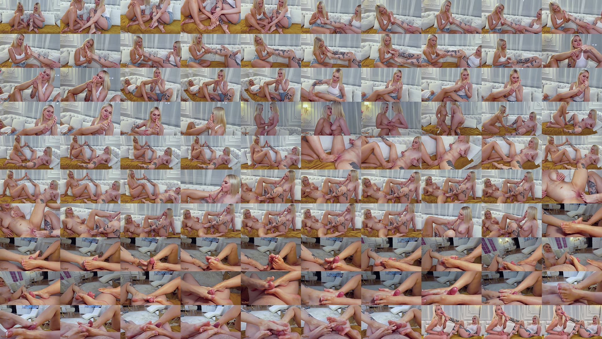 The Best FootJob Ever With Mr. Texas &amp; Blondes Greta Foss &amp; Vera Jarw! 预览图