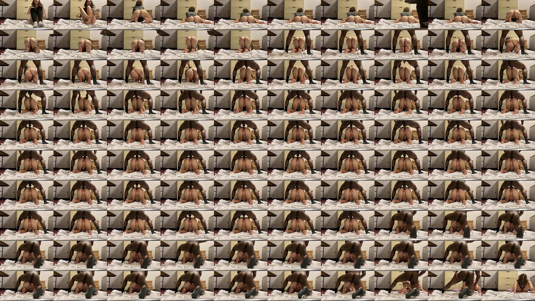 y. taking bbc on her lunch break in employee break room 预览图