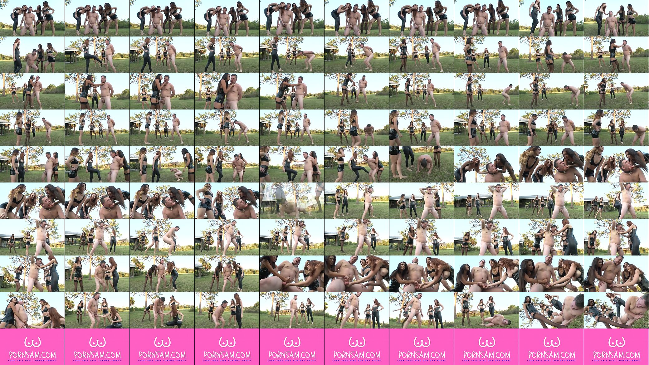 3 Mistresses Ball Busting challenge with Kendra James 预览图