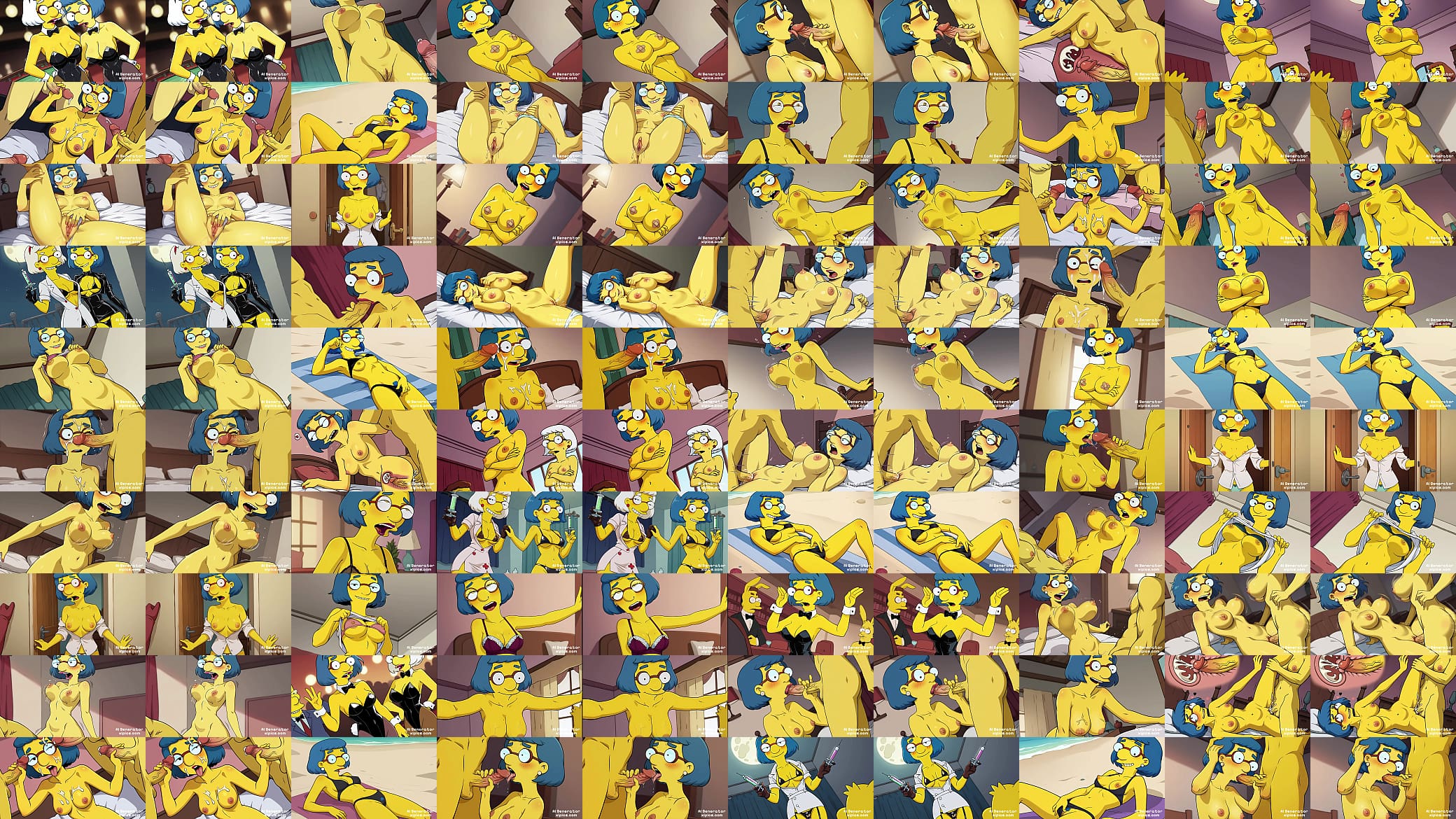 Luan Simpsons Porn and Hentai Ai compilation sexy and naked 预览图