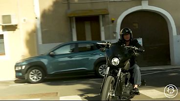 Samantha Calls The Biker