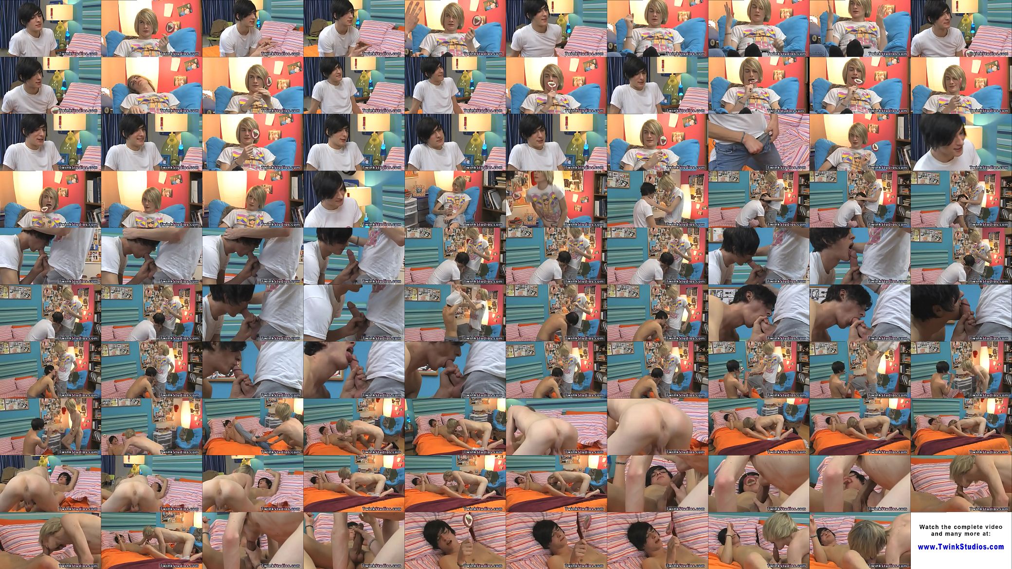 Free gay twink rope Aidan and Preston are stringing up out in the 预览图