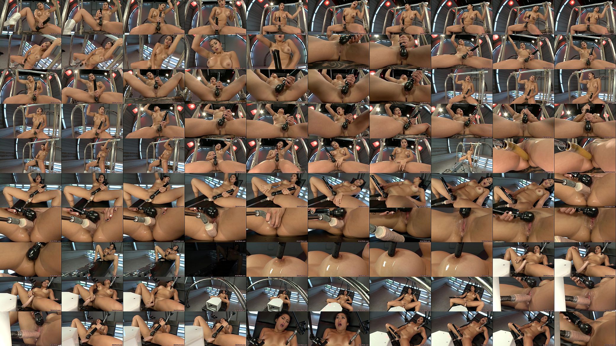 Busty Asian babe is machine fucked 预览图