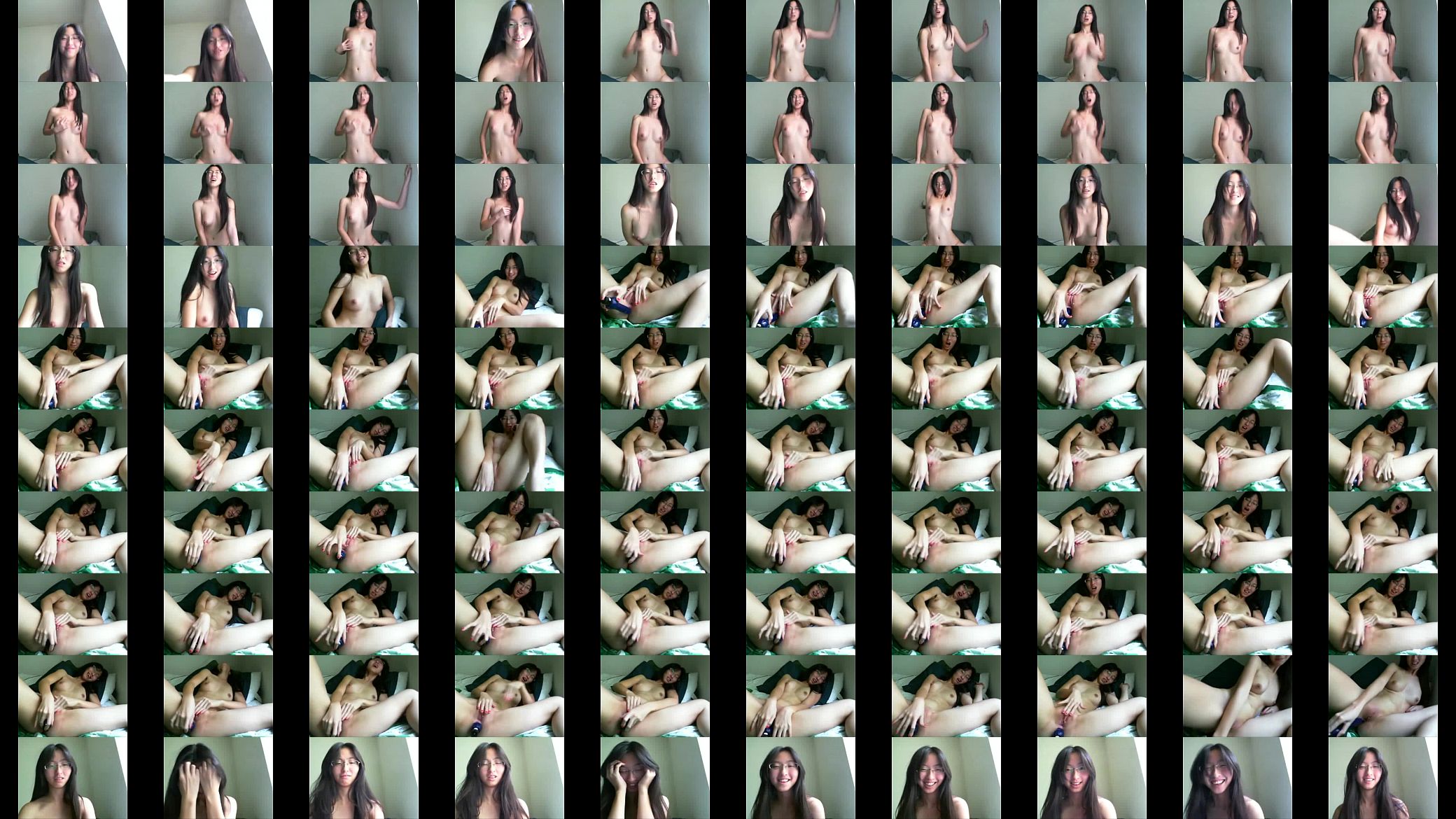 WebcamPornLive.com -  Asian Cutie Masturbating and Dildoing Herself on Webcam 预览图