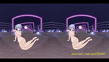 VR180 mmd Suisei nude Dance 3d hololive Hentai