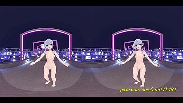 VR180 mmd すいせいヌードダンス 3d ホロライブ変態