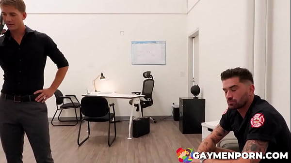 Download Video - when fireman Chris Damned comes to check out Brandon Anderson's pipes