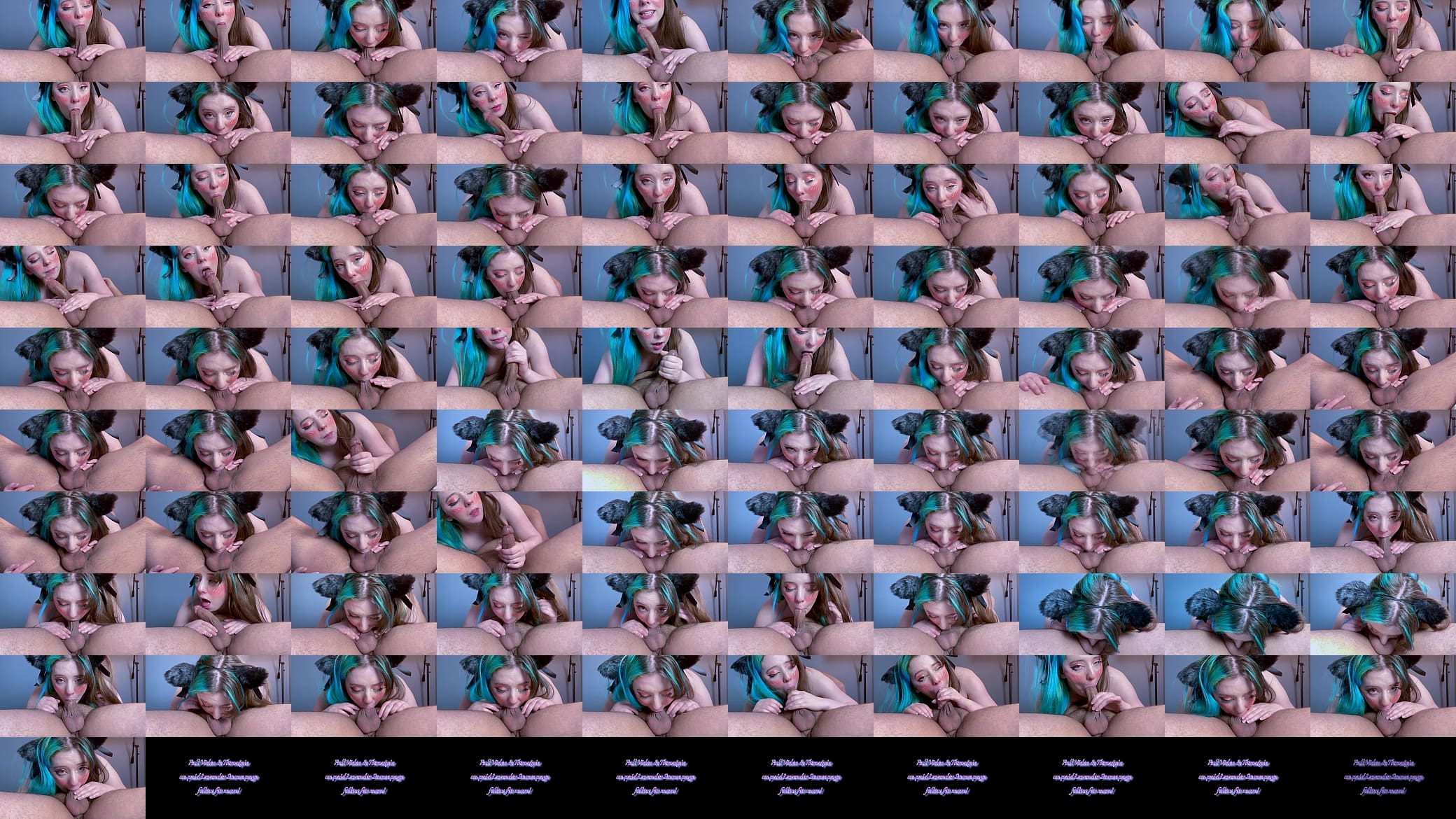4K Cat Girl Deepthroats Big Cock HOT Pulsating Finish! 预览图