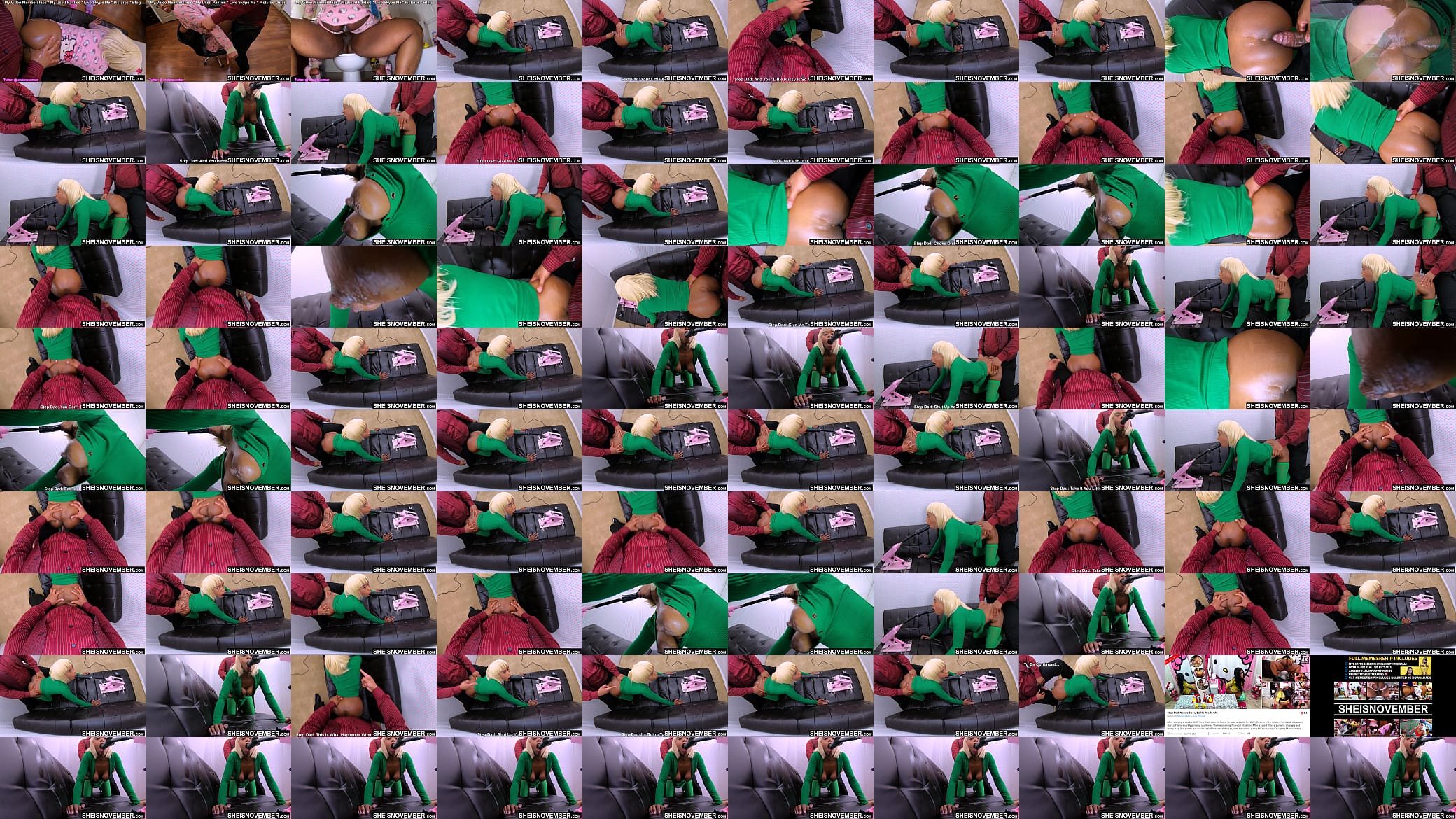 Step Daddy Dick Pumping In Black Stepdaughter Cunt While Sex Machine Pounds Throat by Sheisnovember Getting Pounded Doggystyle POV With Large Nipples and Areolas Swinging In Green Thigh High Stockings Fauxcest by Sheisnovember 预览图