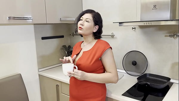 Download Video - Mature teacher hard fucked in the kitchen by horny stud