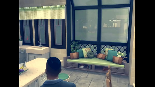 SIMS 4 - Little surprise from my wife on her way home from work