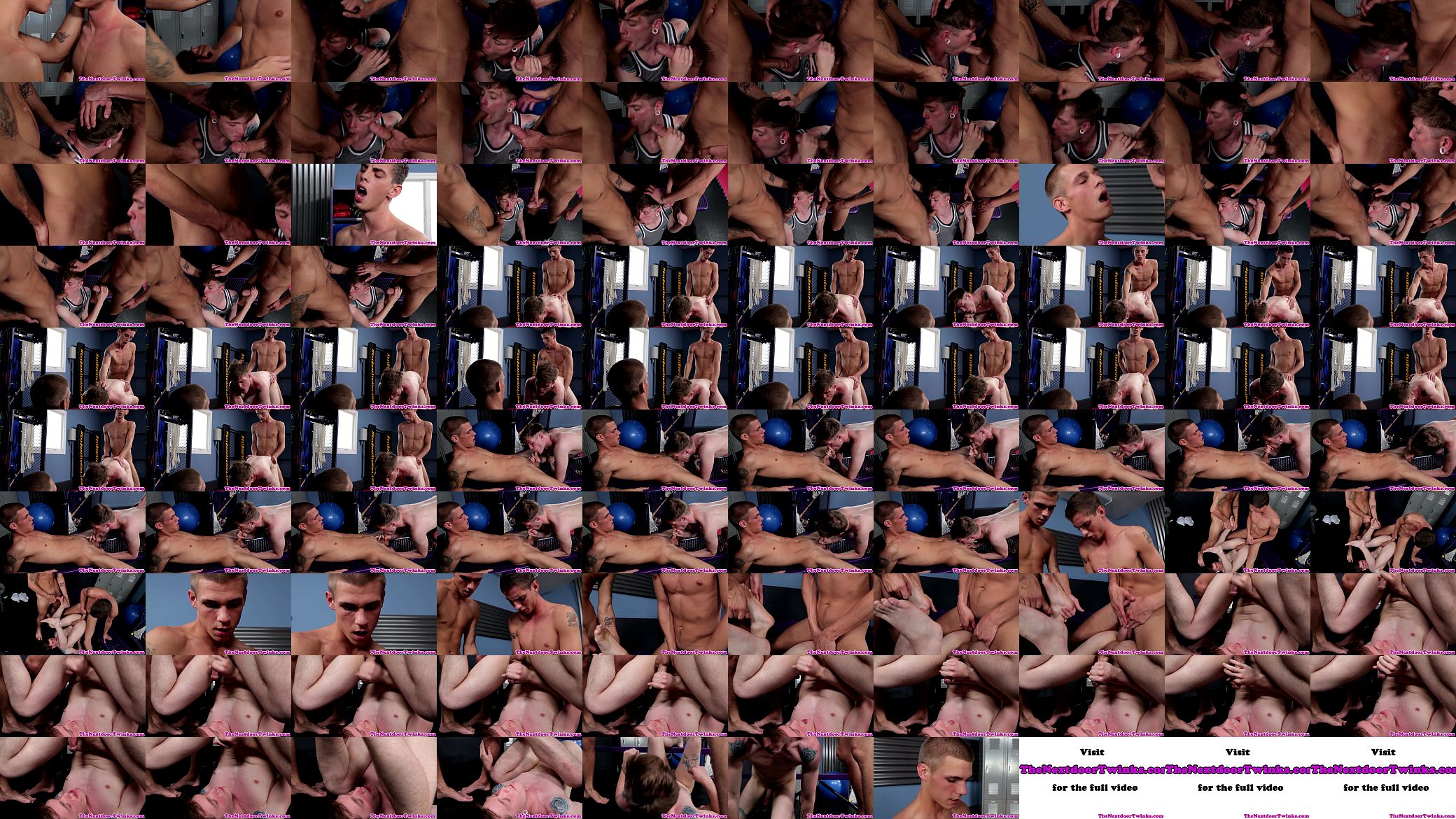 Twink trio fucking in the locker room 预览图