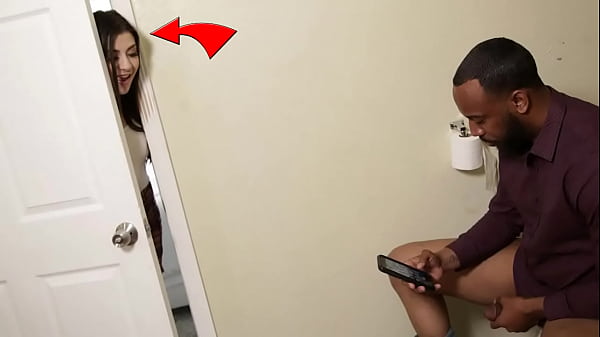 Caught her black stepdad with big black cock watching porn & helped him jerking off natalie brooks
