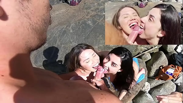 CA&Ccedil;ADORAS DE PAU NA PRAIA DE NUDISMO